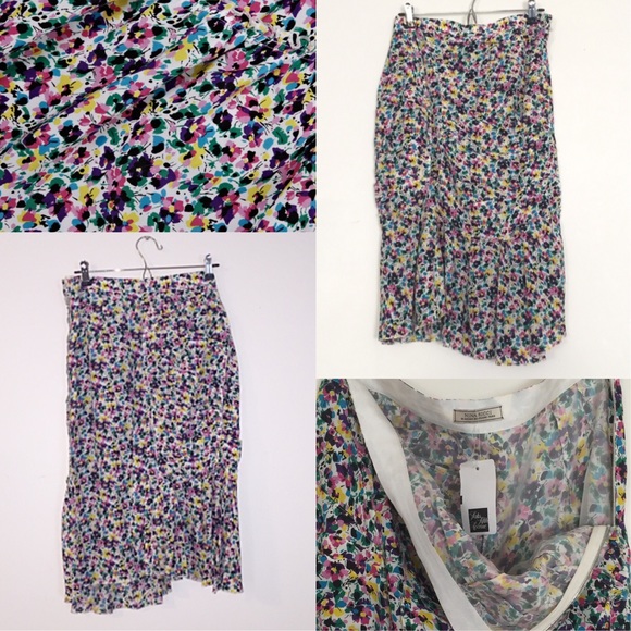 Nina Ricci Mini Pansy Print Co-ord Skirt Set - Picture 12 of 15